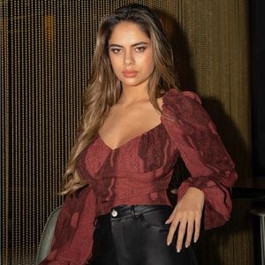 Snakeskin bustier top